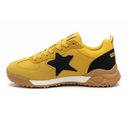 BEIGECOOL Yellow Sneakers – Casual Sport Edition